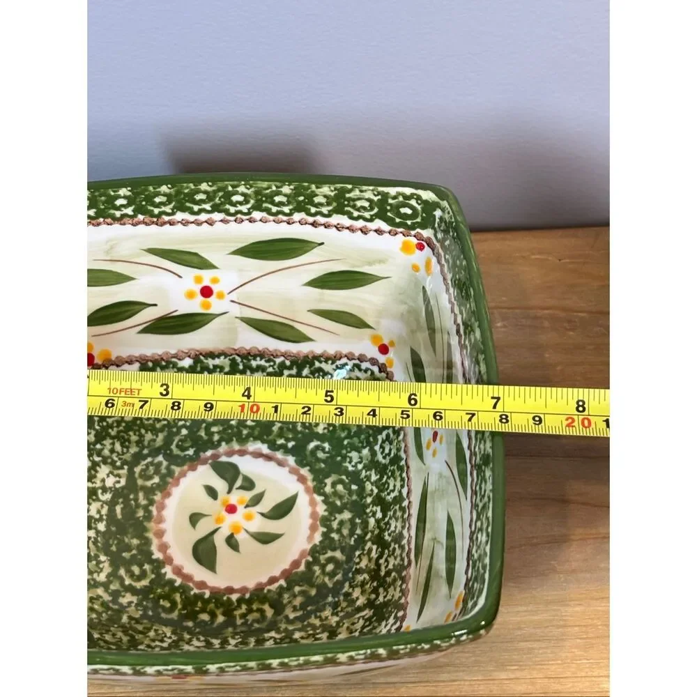 Temp-tations old world 7” green mixing bowl with lid - Picture 7 of 10